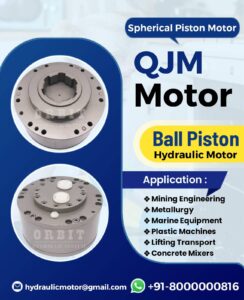 QJM Spherical Piston Hydraulic Motor Manufacturer in Ahmedabad Mumbai Pune Chennai Bangalore Hyderabad Delhi Nashik Kolkata Nagpur Coimbatore India