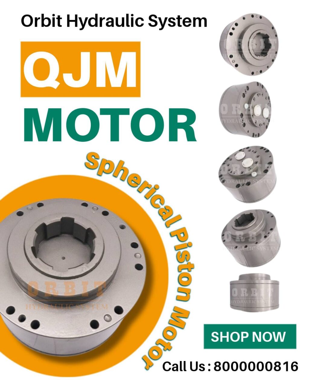 QJM Spherical Piston Hydraulic Motor Manufacturer in Ahmedabad Mumbai Pune Chennai Bangalore Hyderabad Delhi Nashik Kolkata Nagpur Coimbatore India